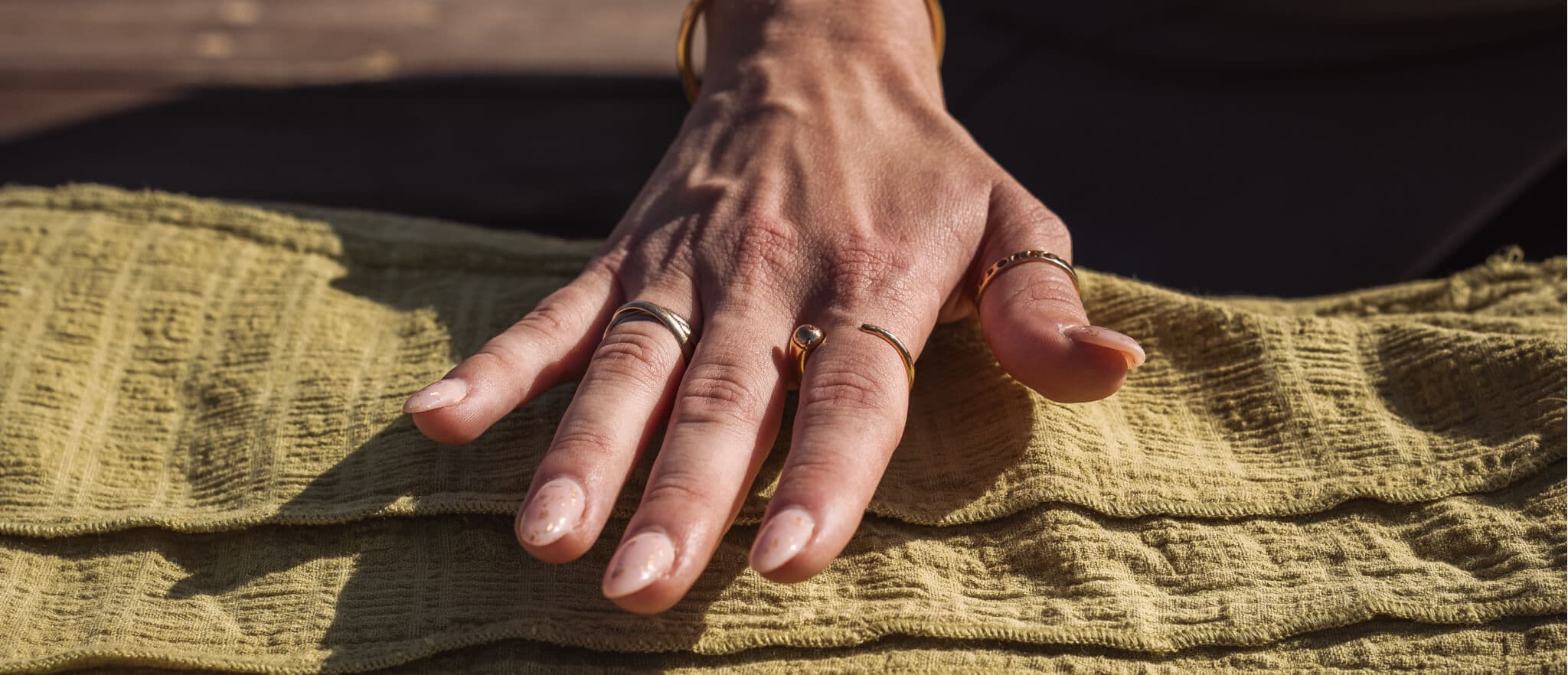 Photo of hand hovering over body